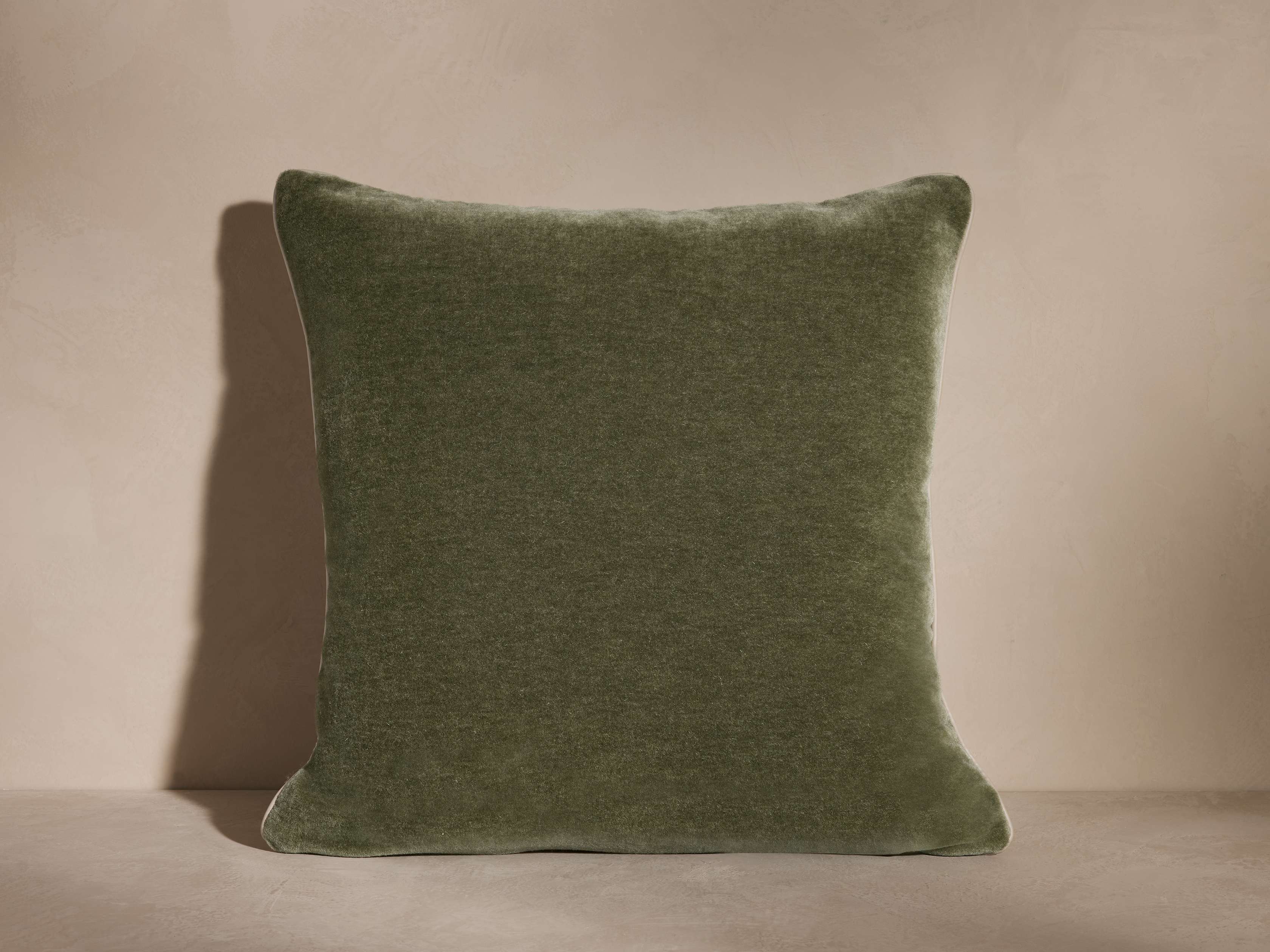 Mohair Piped Pillow