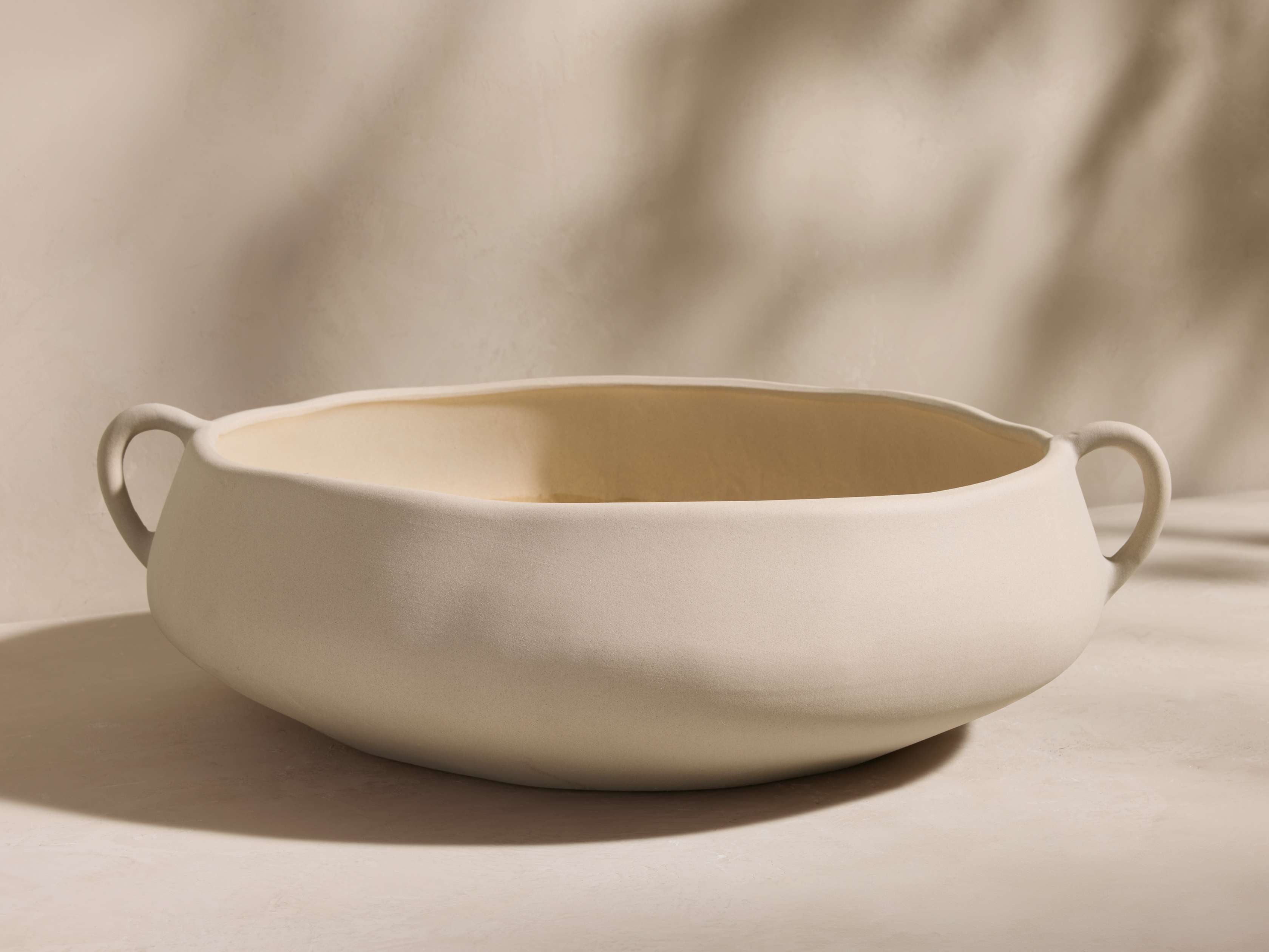 Calixta Oval Handled Low Bowl
