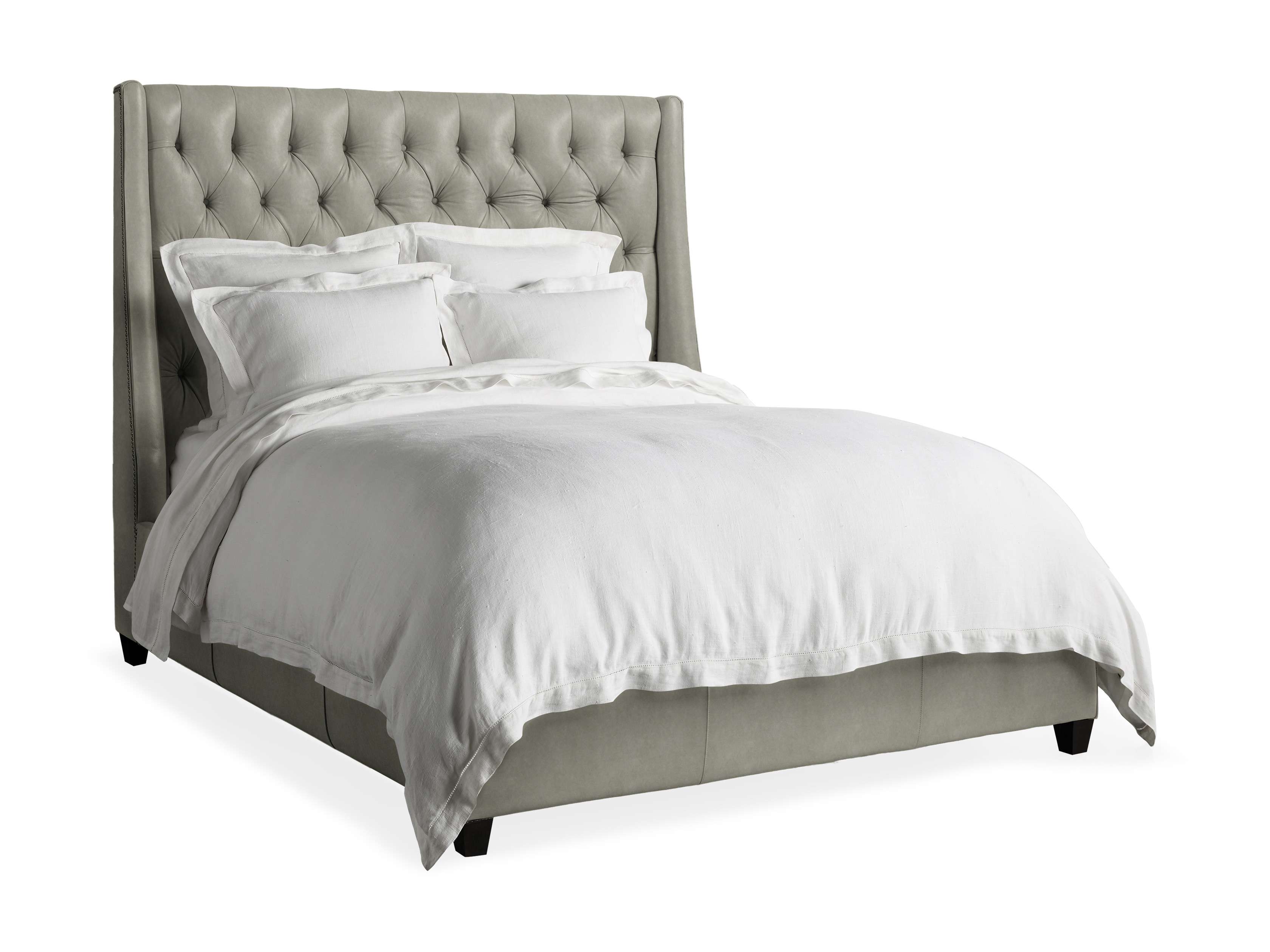 Devereaux Leather Tufted Bed